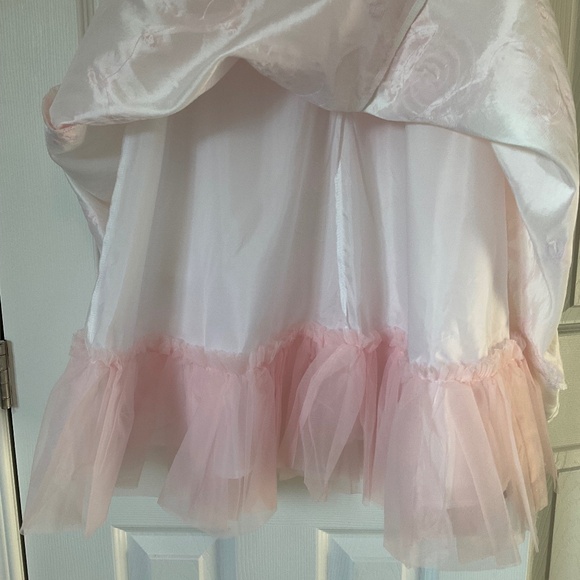 Flower Girl, Party, Princess, Halloween Dress Size 8 White Pink Floral Sash - Picture 11 of 16